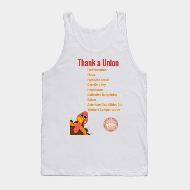 Thank a Union Tank Top by TorrezvilleTees